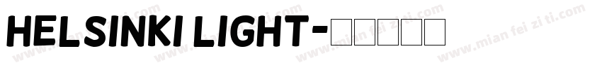 Helsinki Light字体转换